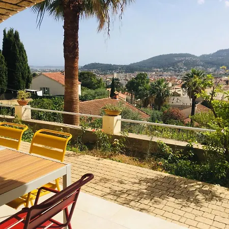Bas Villa, Vue Mer, Centre Ville, Paradis, Calme Hyères